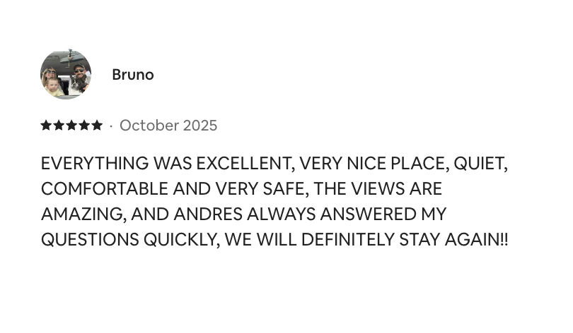 Airbnb guest review - Shawn